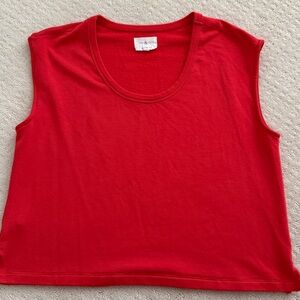 Lou & Grey red Signature Soft sleeveless shirt